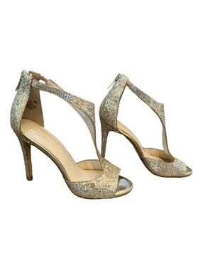 David's Bridal | Women's Gold Heels | Size 7.5 | 0931